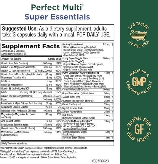 Purity Products Perfect Multi Super Essentials 90 Capsules