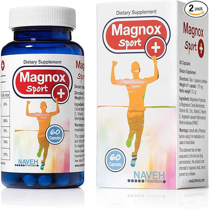 High Absorption Magnesium Premium Supplement B6,D,E Complex (60 Capsules)