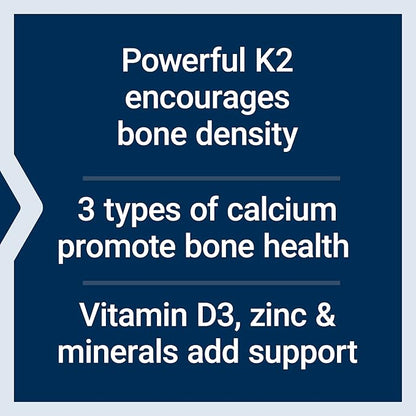 Life Extension Bone Restore Elite Calcium K2, calcium, D3, magnesium, K2, for 120 capsules