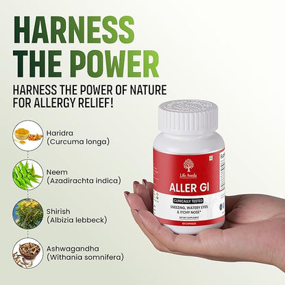 Aller-GI, Natural Ayurvedic Medicine for Runny 60 Vegetarian (2 Month 500mg per