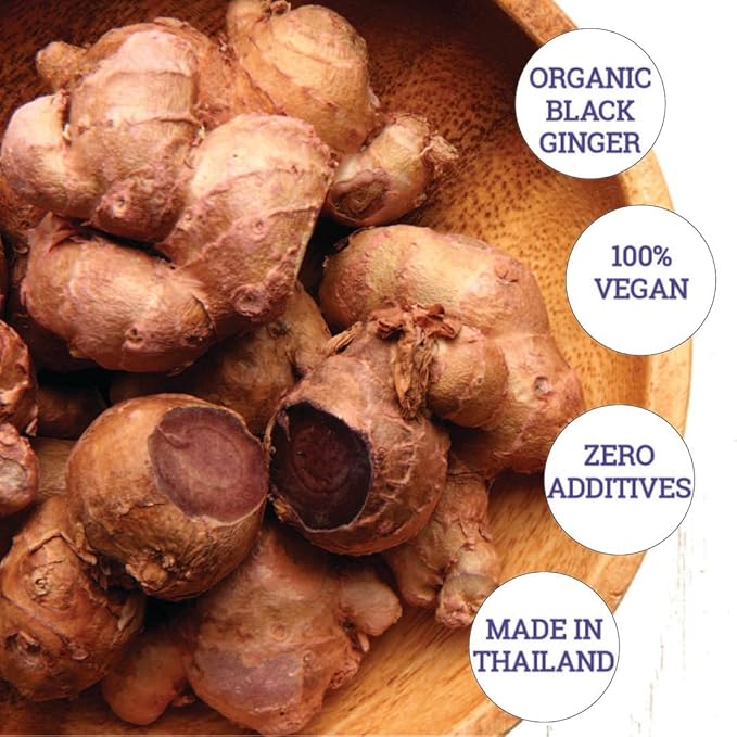 INCAS 100% USDA Organic Black Ginger 2.65 Ounce (75 Grams)