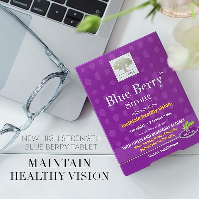 NEW NORDIC Blue Berry Strong 120 Tablets 1)
