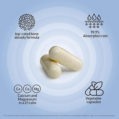 Sean Lee's iBone Cal Mag - Bone Health, Calcium & Magnesium Supplement - 120 Vegetable Capsules, 30 Day Supply