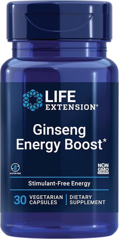 Life Extension Ginseng Energy Boost, Fermented 30 Capsules