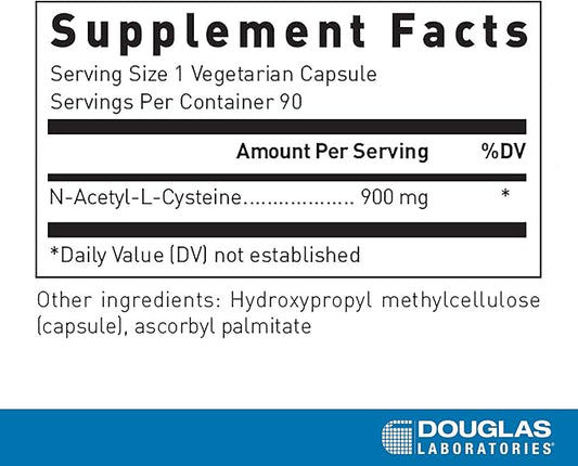Douglas Laboratories N-Acetyl-L Cysteine (900 mg.) 90 Capsules