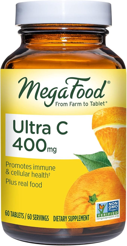 MegaFood Ultra C 400 mg 60 Tablets, 60 Servings