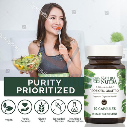 Natural Nutra Probiotic Quattro Supplement 50 Capsules