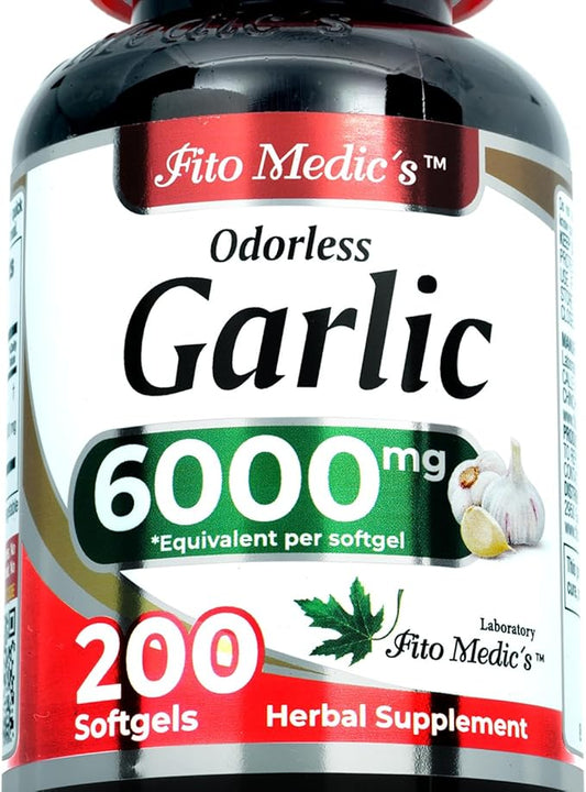 Lab | garlic pills |6000 mg 200 softgels 200 capsules