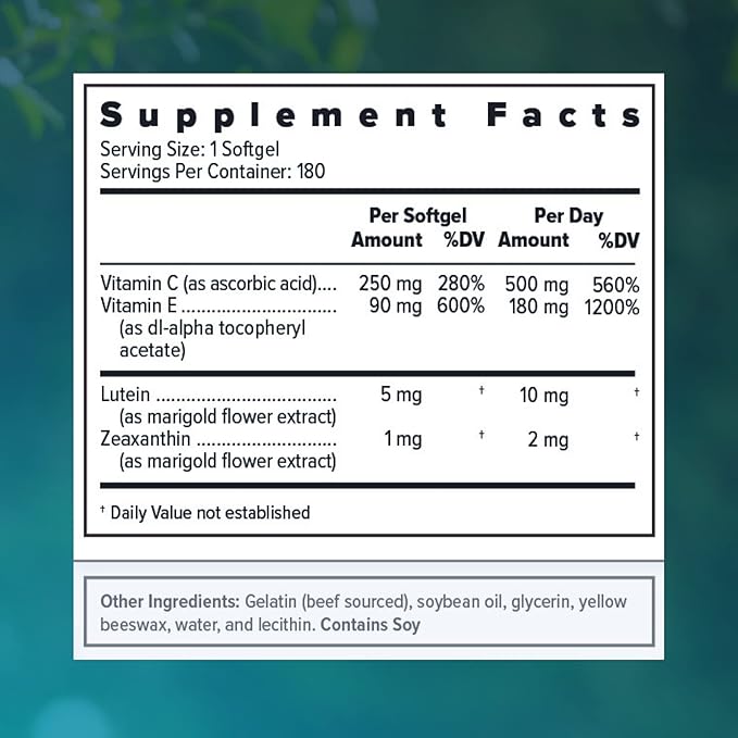 Focus Vitamins | Focus Select Zinc 180 Softgel AREDS2 Based