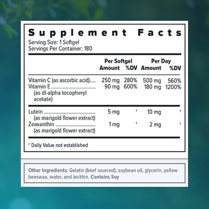 Focus Vitamins | Focus Select Zinc 180 Softgel AREDS2 Based