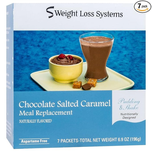 Chocolate Salted Caramel Aspartame Free Pudding/Shake 7/Box
