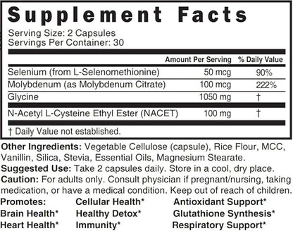 Neuro NAC Supplement N-Acetyl Cysteine Ethyl (2 Pack)- 20x More 600 mg 10x More 120 Capsules