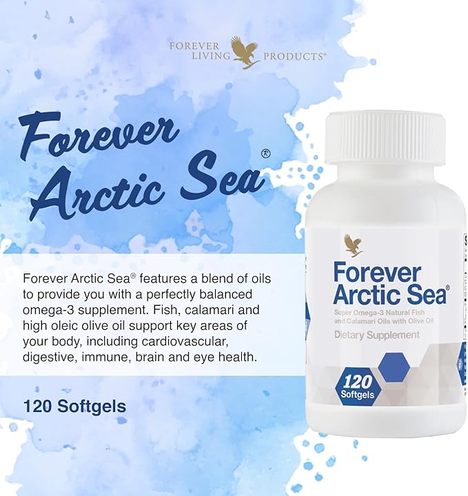 Forever Living - Forever Arctic Sea Omega-3 Supplement Omega-3 Blend 120 Softgels