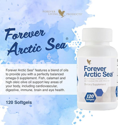 Forever Living - Forever Arctic Sea Omega-3 Supplement Omega-3 Blend 120 Softgels