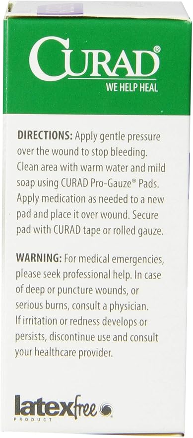 Curad Non-Woven Pro-Gauze, 2" x 2", 10 Count, 6