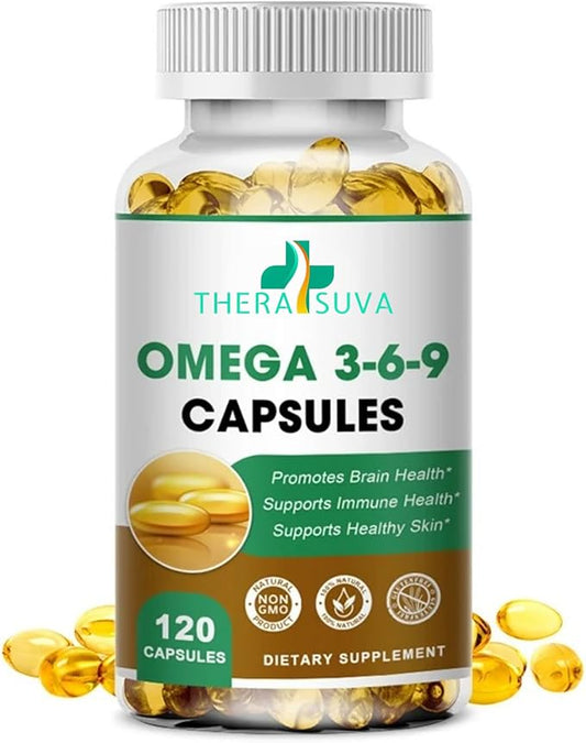 High-Potency Omega 3-6-9, 100% Vegan Sourced 120 Softgels, 60 Day