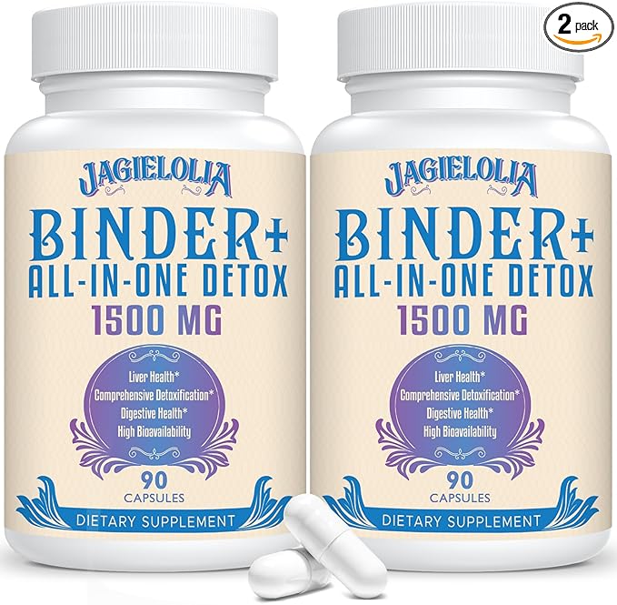 All-In-One Detox Binder Supplement 1500 MG 180 Vegan