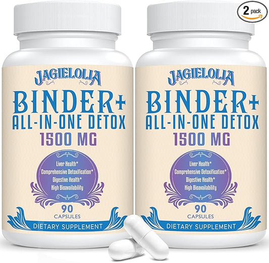 All-In-One Detox Binder Supplement 1500 MG 180 Vegan