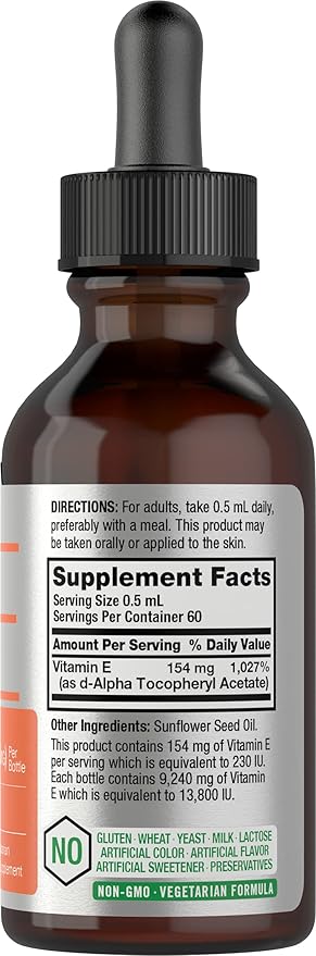 Horbäach Vitamin E Oil 13,800IU | 1oz |