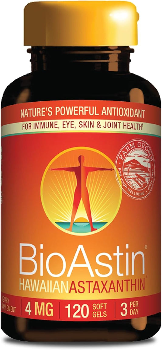 Nutrex Hawaii BioAstin Hawaiian Astaxanthin 4mg, 120 120 Softgels