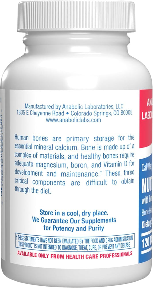 Calcium Magnesium D3 Bone Supplement for Women - Clinical Bone Strength Supplement with Magnesium Calcium Vitamin D3 & Boron Complex for Bone Maintenance - 120 Count Nutra Cal 1:1