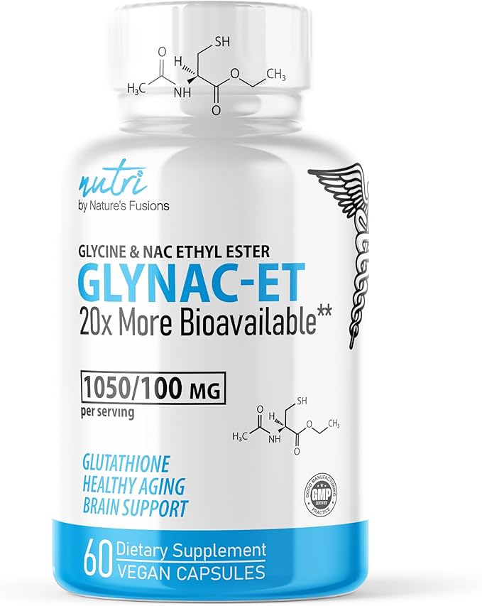 GlyNAC-ET NAC Supplement N-Acetyl Cysteine Ethyl Ester 20x More (60 Capsules)