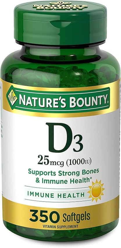 Nature's Bounty Vitamin D3 1000 IU 350 Count