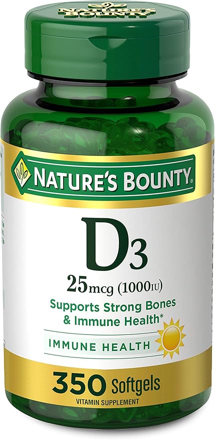 Nature's Bounty Vitamin D3 1000 IU 350 Count