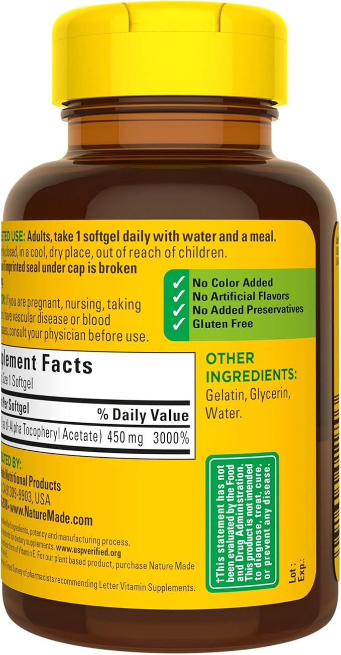 Nature Made Vitamin E 1000 IU 60 Ct