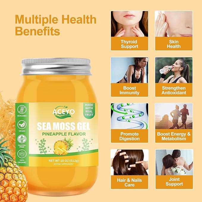 (18 OZ) Irish Sea Moss Gel 102 Vitamins