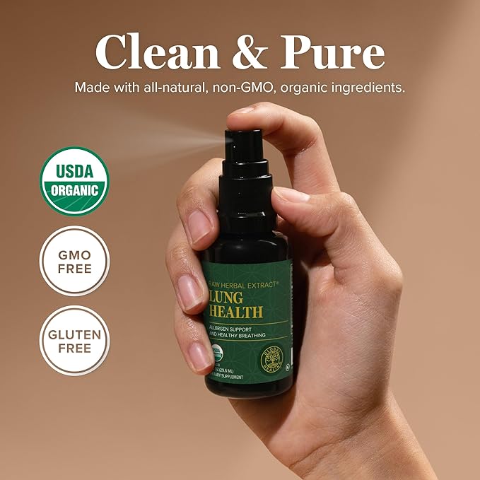 Global Healing Organic Lung Health Supplement 1 Fl