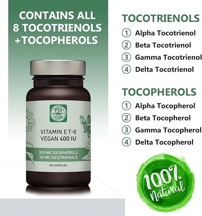 Kala Health Vitamin E 8 Tocopherols 400 IU