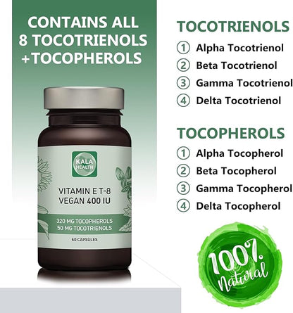Kala Health Vitamin E 8 Tocopherols 400 IU