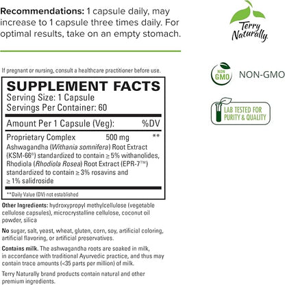 Terry Naturally Adaptra 60 Capsules 60 Servings