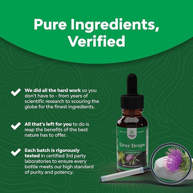 Liver Support Milk Thistle Tincture (2 Pack)