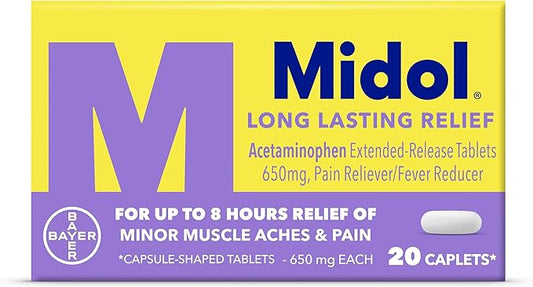 Midol Long Lasting Relief 20ct: Midol 20 Count