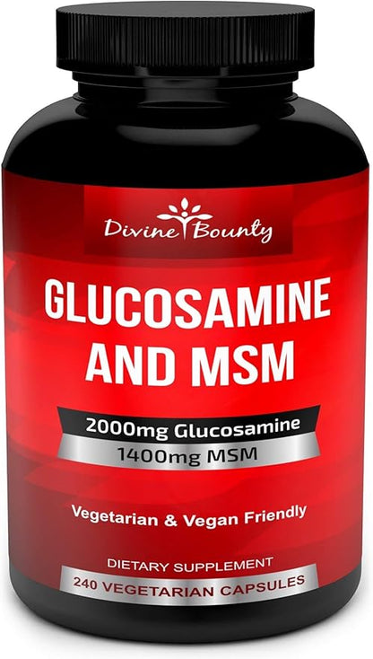 Divine Bounty Glucosamine Sulfate Supplement (2000mg 240 Small