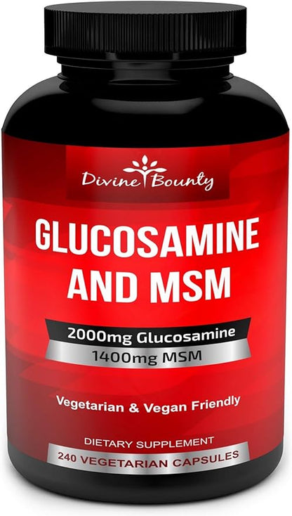 Divine Bounty Glucosamine Sulfate Supplement (2000mg 240 Small