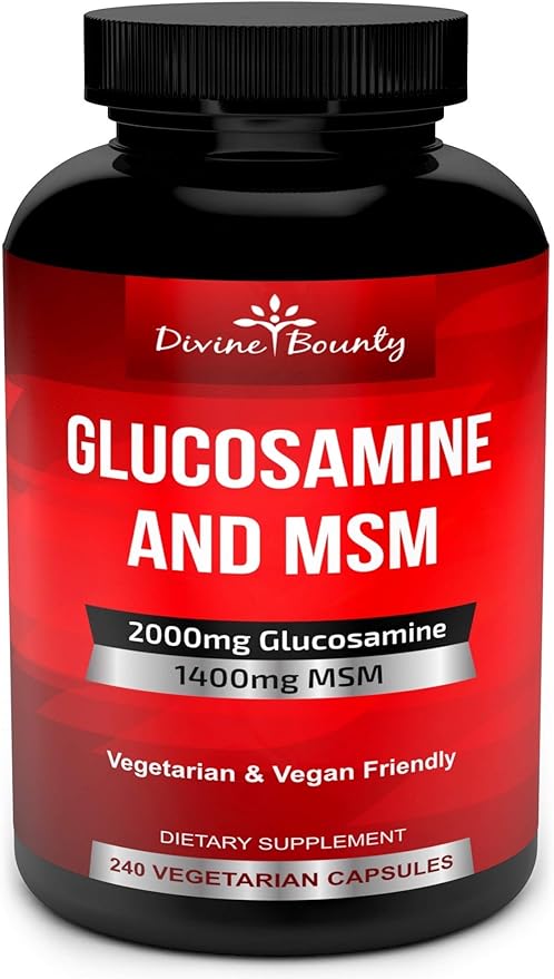 Divine Bounty Glucosamine Sulfate Supplement (2000mg 240 Small