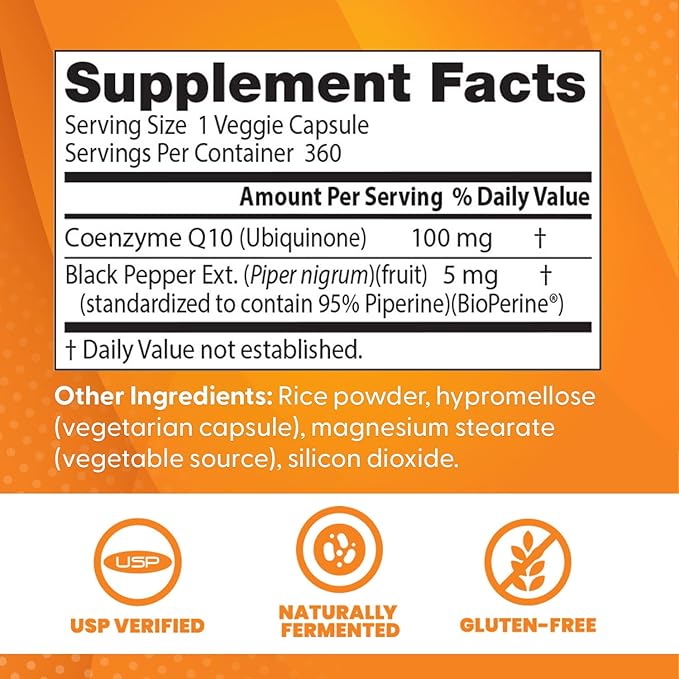 Doctor's Best High Absorption CoQ10 100 mg 360 Veggie 1)