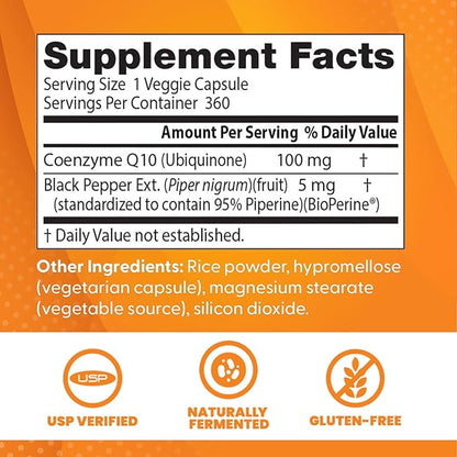 Doctor's Best High Absorption CoQ10 100 mg 360 Veggie 1)