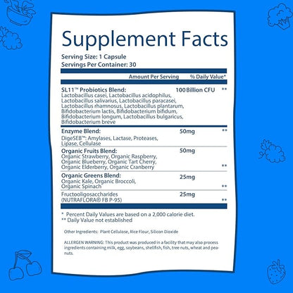 100 Billion - Probiotics and Prebiotics 100 Billion 30 Capsules