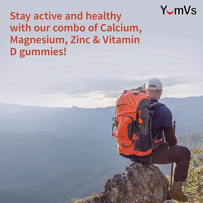 YUM-V'S Calcium, Magnesium, Zinc and Vitamin (90 Count) D3 +