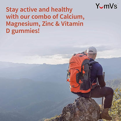 YUM-V'S Calcium, Magnesium, Zinc and Vitamin (90 Count) D3 +
