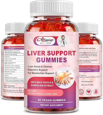 Liver Support Gummies with Milk Thistle 80% Silymarin