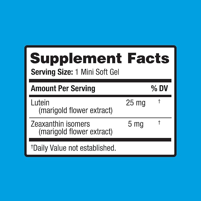 Ocuvite Bausch + Lomb Lutein 25mg 30 Softgels 2)