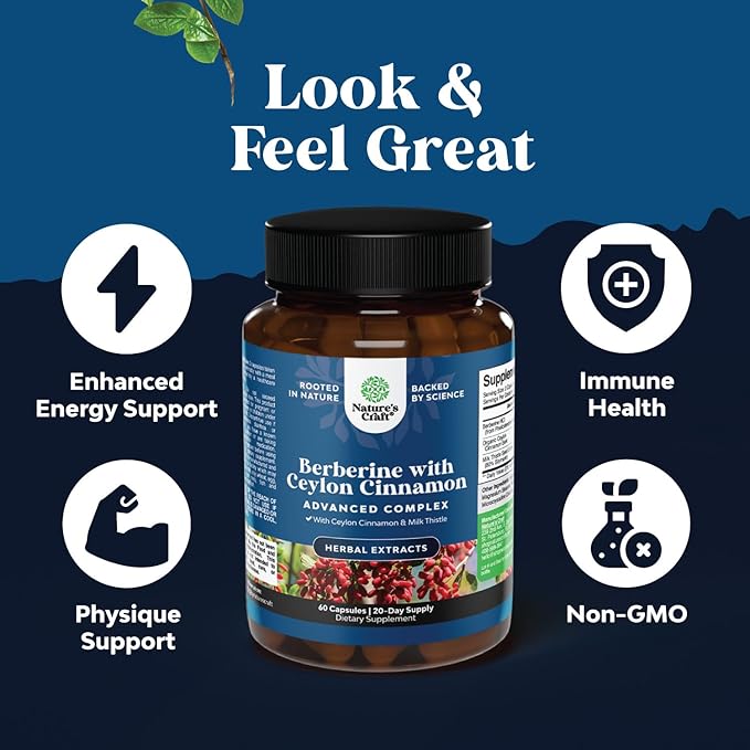 Balancing Berberine Plus 1200mg Per Serving Complex 60 Capsules