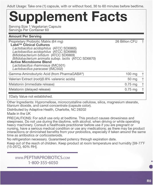 Peptiva 26 Billion CFU Probiotic and 60 Count