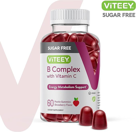 Vitamin B Complex Gummies with Vitamin B6, B12, B12, Folic