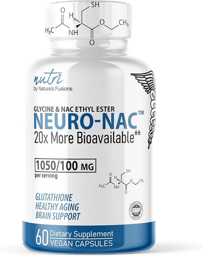 Neuro NAC Supplement N-Acetyl Cysteine Ethyl Ester 600 mg 10x More 60 Capsules